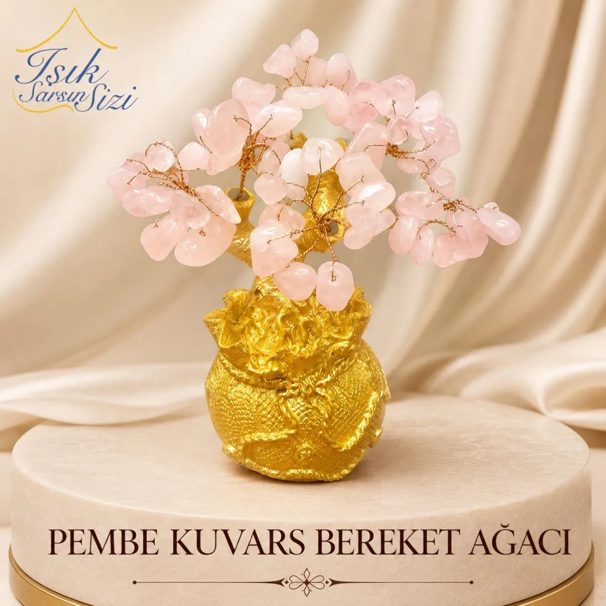 Pembe Kuvars Bereket Ağacı