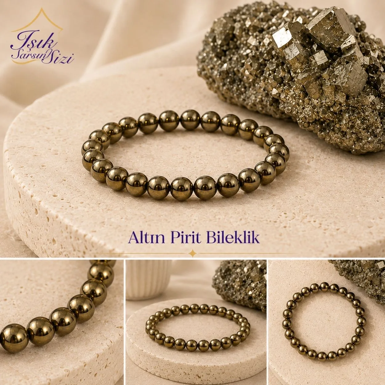 Altın Pirit Bileklik