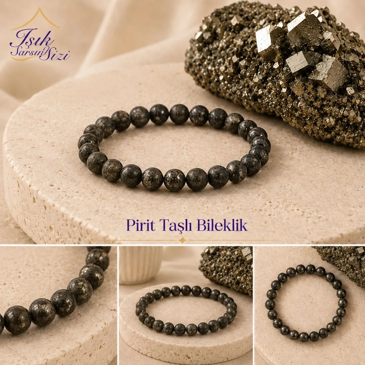 Pirit Taşlı Bileklik