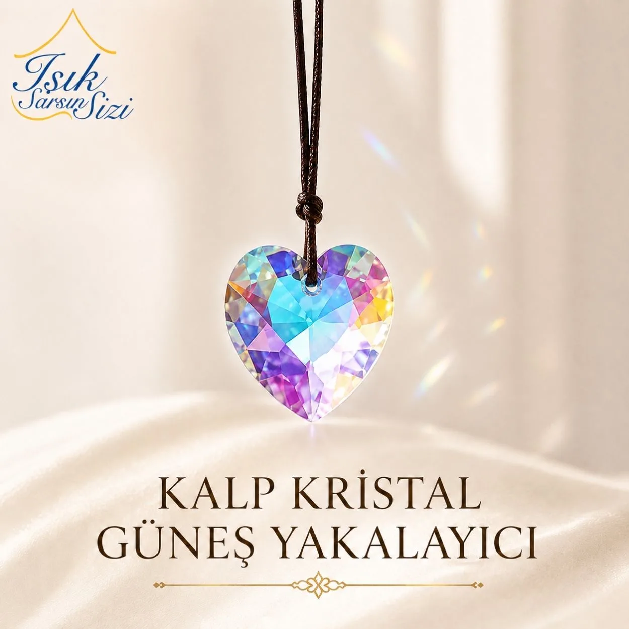 Kalp Kristal Güneş Yakalayıcı