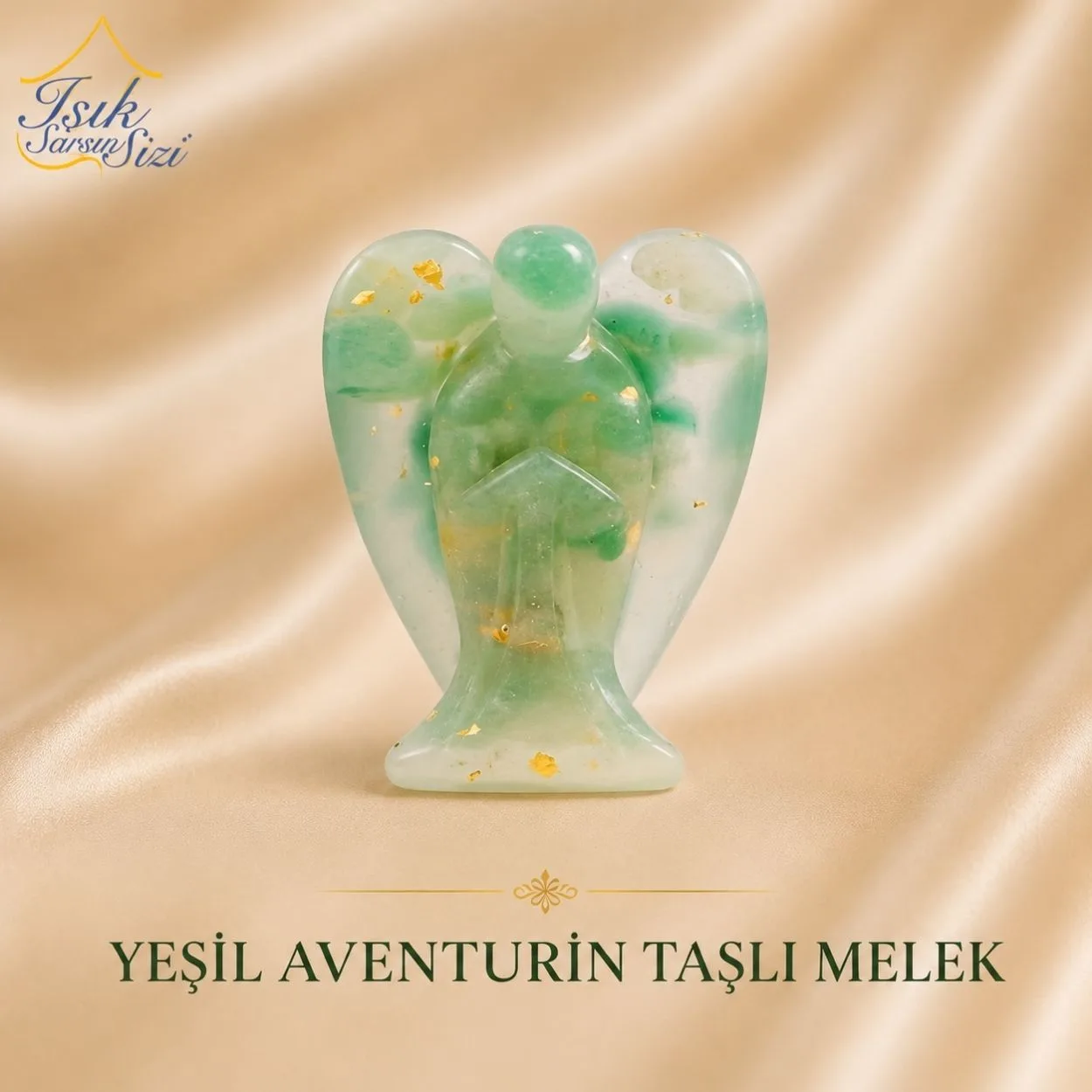 Yeşil Aventurin Taşlı Melek – Kalbinizi Hayata Yeniden Açan Bir Enerji Sembolü