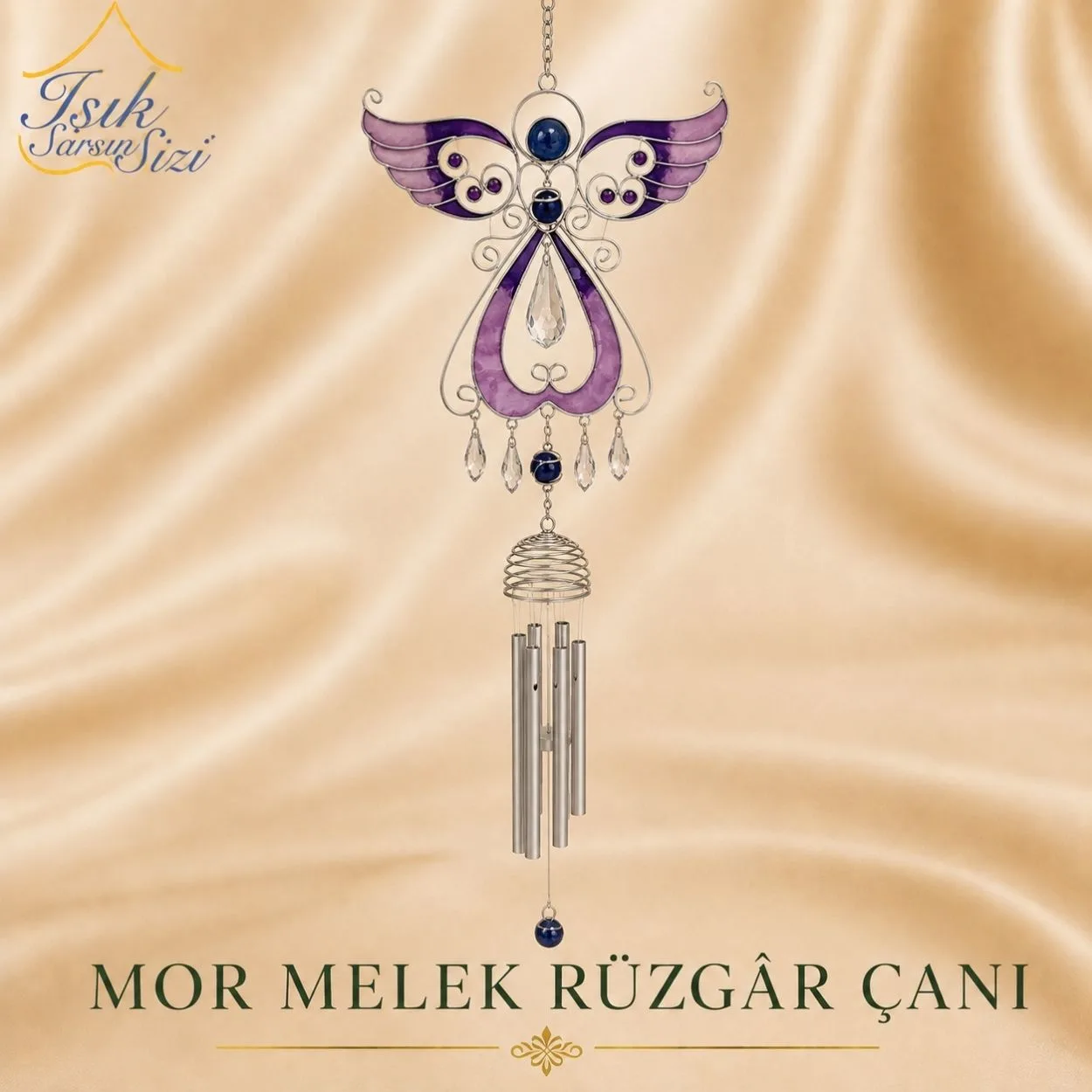 Mor Melek Rüzgâr Çanı